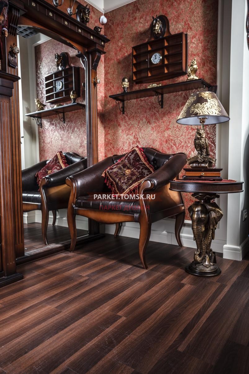 ПВХ-плитка, мармолеум Wonderful Vinyl Floor Орех Dark